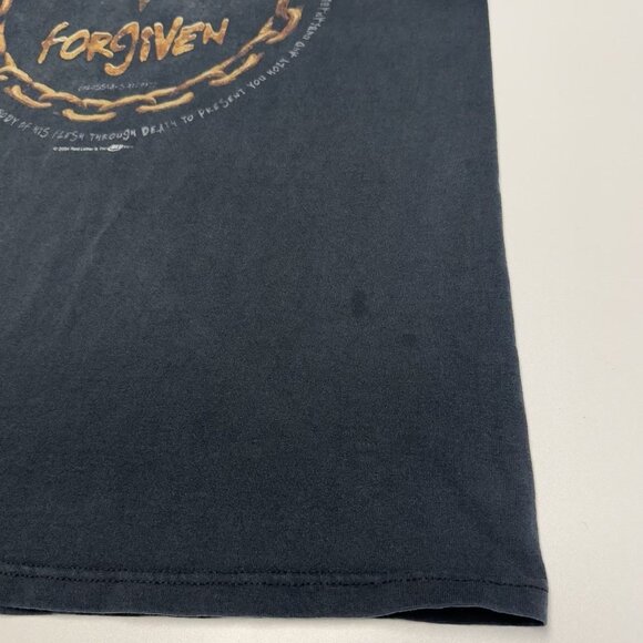 Vintage Forgiven Jesus Religious T Shirt Mens Large Y2K Black Short Sleeve - Picture 8 of 11